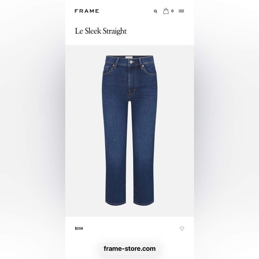 FRAME - Le Sleek Straight -Size 25